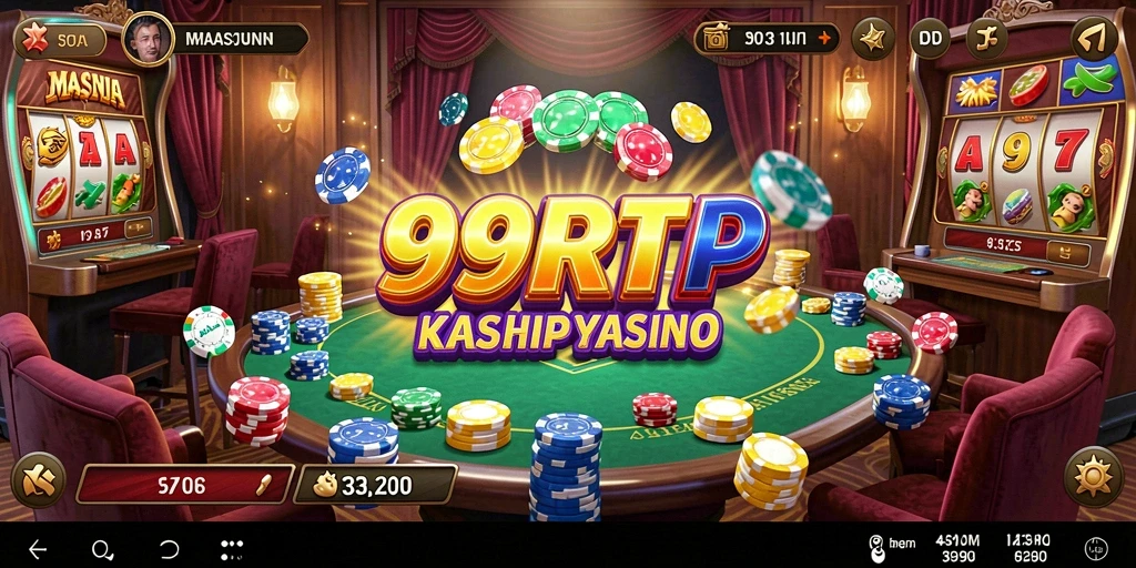 Screenshot utama 99RTP menampilkan kebisingan dan keseruan permainan Kasino.