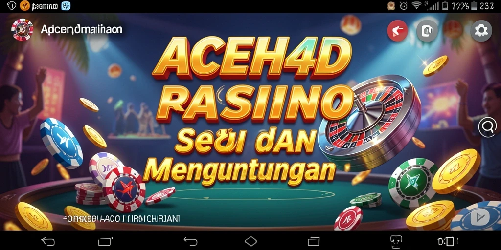Tampilan gameplay menarik dari ACEH4D menampilkan momen-momen seru di kasino.