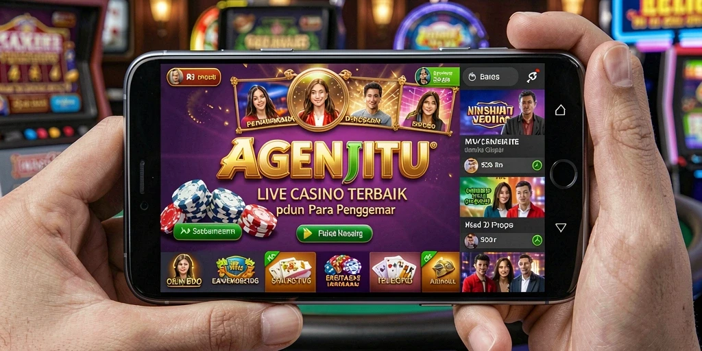 Tampilan menarik dari gameplay AGENJITU di Live Casino.