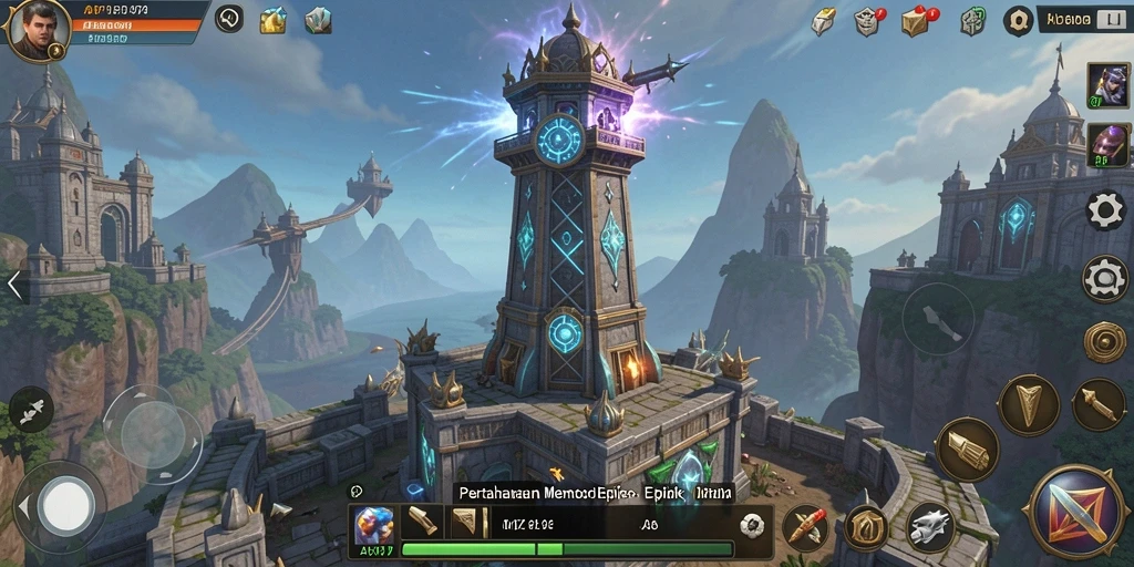 Tampilan utama gameplay Tower Defense yang seru dan strategis.