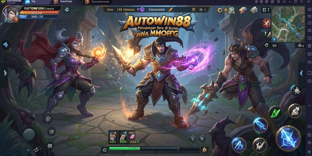 Tampilan gameplay seru di AUTOWIN88 dengan pertempuran yang mendebarkan.