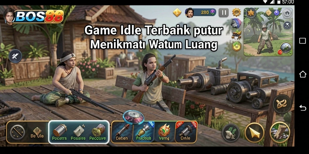 Screenshot gameplay <strong>BOS88</strong> menunjukkan pengalaman Idle yang menarik.