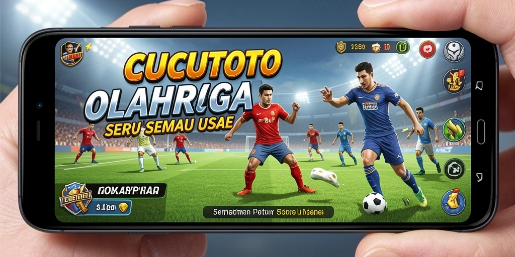 Screenshot CUCUTOTO menampilkan gameplay seru dengan aksi olahraga yang menegangkan.