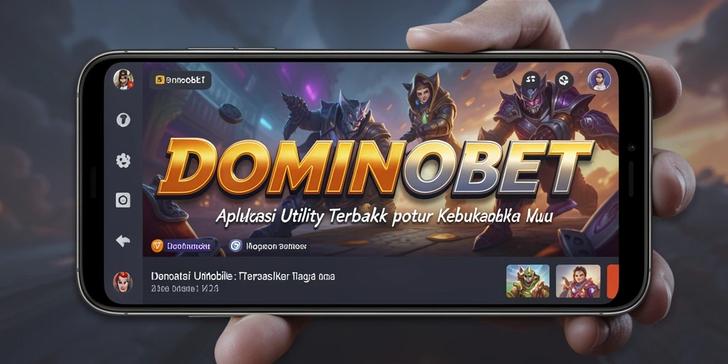 Tampilan antarmuka aplikasi DOMINOBET yang menarik dan user-friendly.