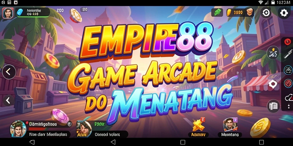 Screenshot gameplay <strong>EMPIRE88</strong> yang penuh warna dan tantangan menarik.