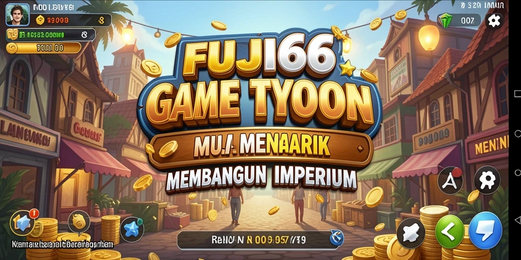 Screenshot gameplay FUJI66 menunjukkan pengalaman manajemen bisnis yang mendebarkan.