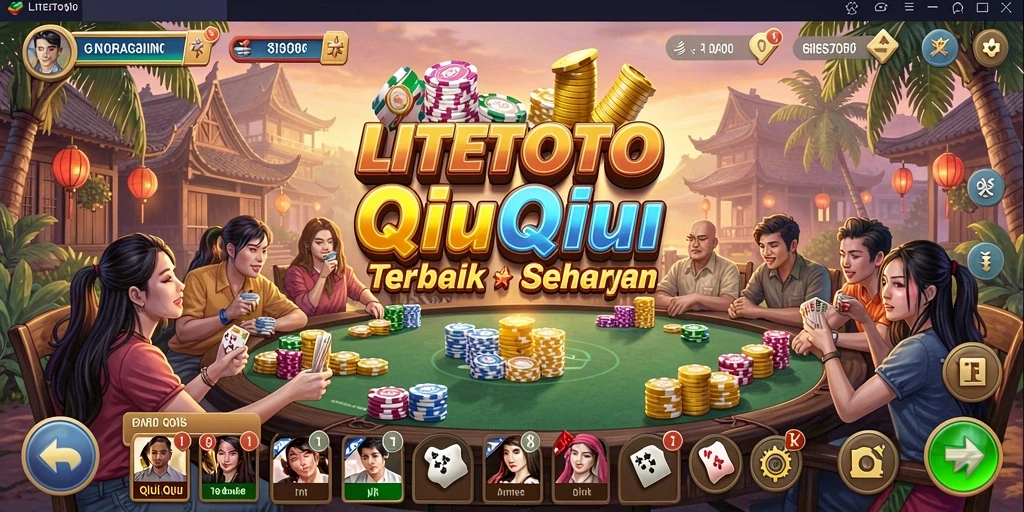 Screenshot gameplay QiuQiu LITETOTO yang seru dan menegangkan.
