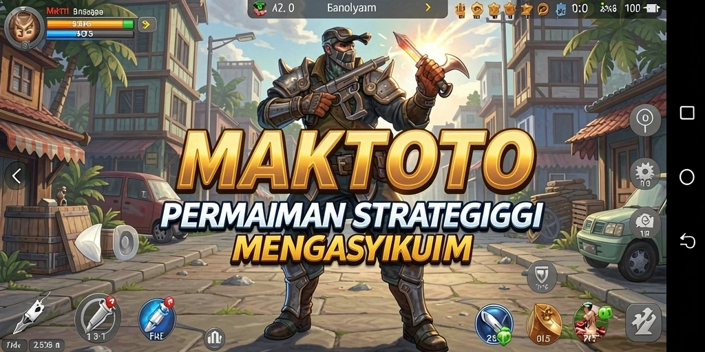 Screenshot gameplay MAKTOTO yang menampilkan pertempuran strategis.
