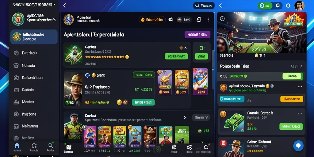 Tampilan gameplay menarik dari aplikasi MDG188 Sportsbook.