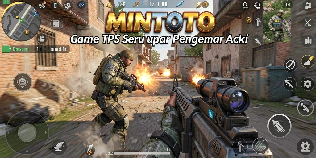 Tampilan aksi seru dalam gameplay MINTOTO.
