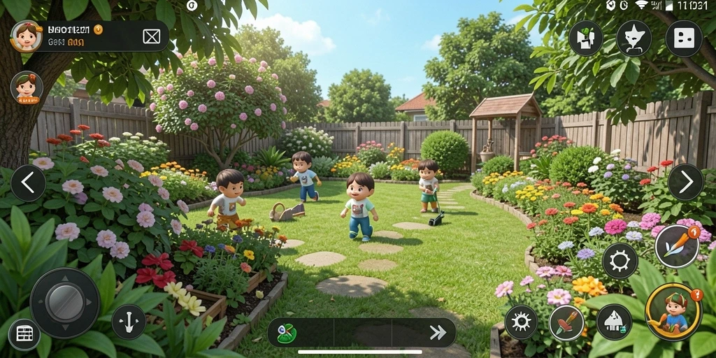 Gameplay seru berkebun di MPO1221 dengan berbagai tanaman.