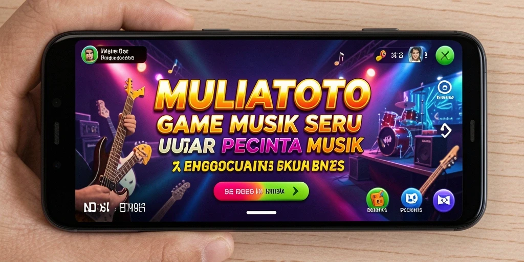 Screenshot gameplay seru MULIATOTO dengan tantangan musik