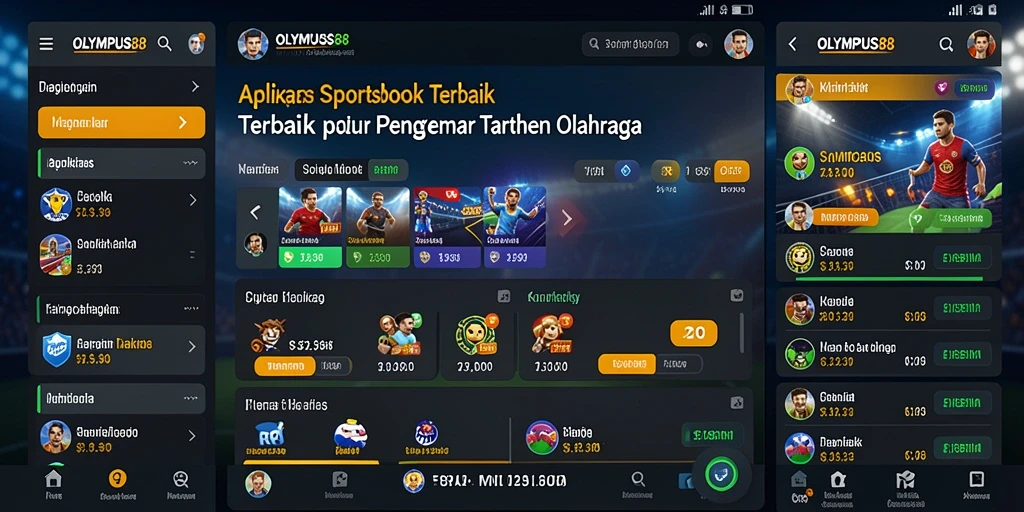 Tampilan menarik dari gameplay OLYMPUS88 dalam taruhan olahraga.