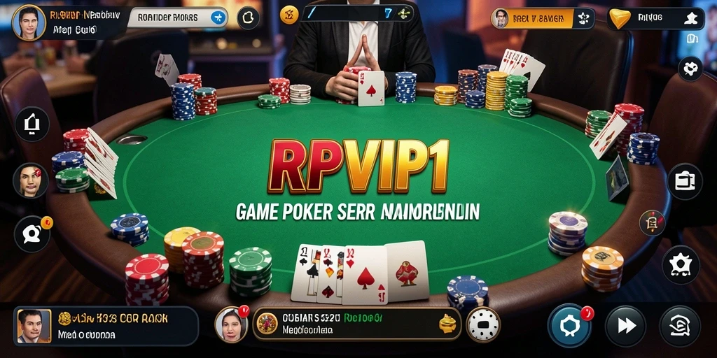 Screenshot RPVIP1 menampilkan pengalaman bermain Poker yang seru dan kompetitif.