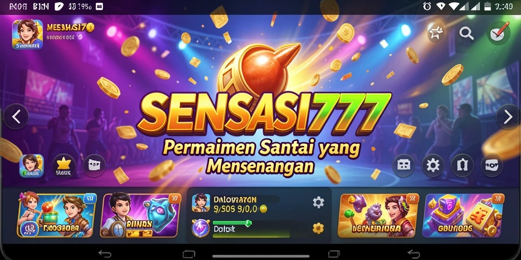 Tampilan gameplay SENSASI777 yang seru dan mengasyikkan.