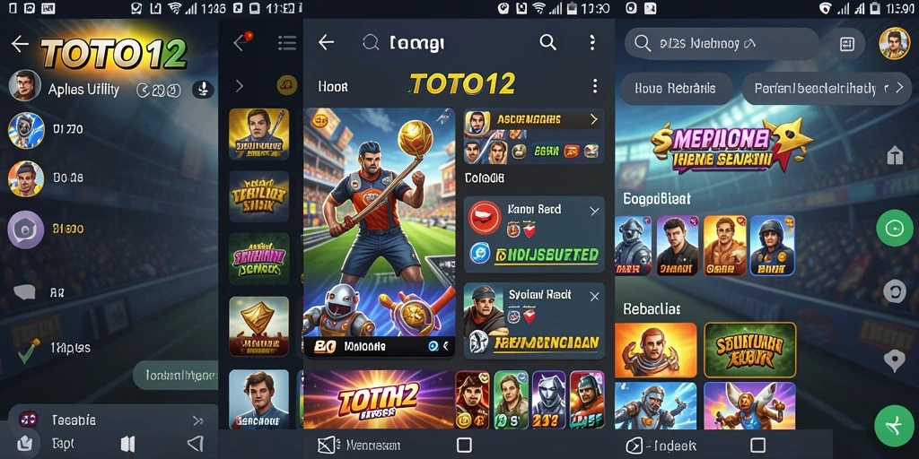 Screenshot TOTO12 menampilkan antarmuka aplikasi yang sederhana dan intuitif.